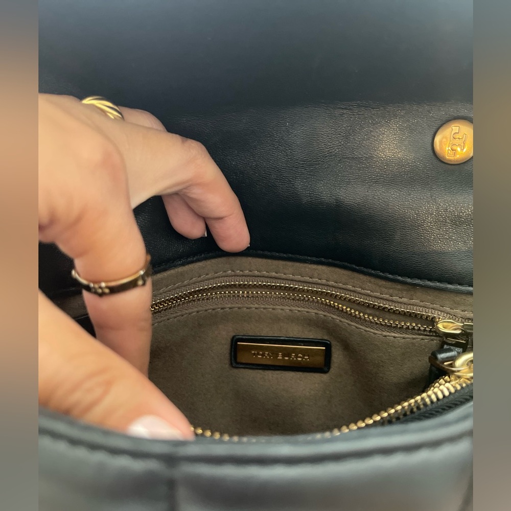*SOLD* Tory Burch Black Kira Heirloom with Top Handle - Picture 2 of 5